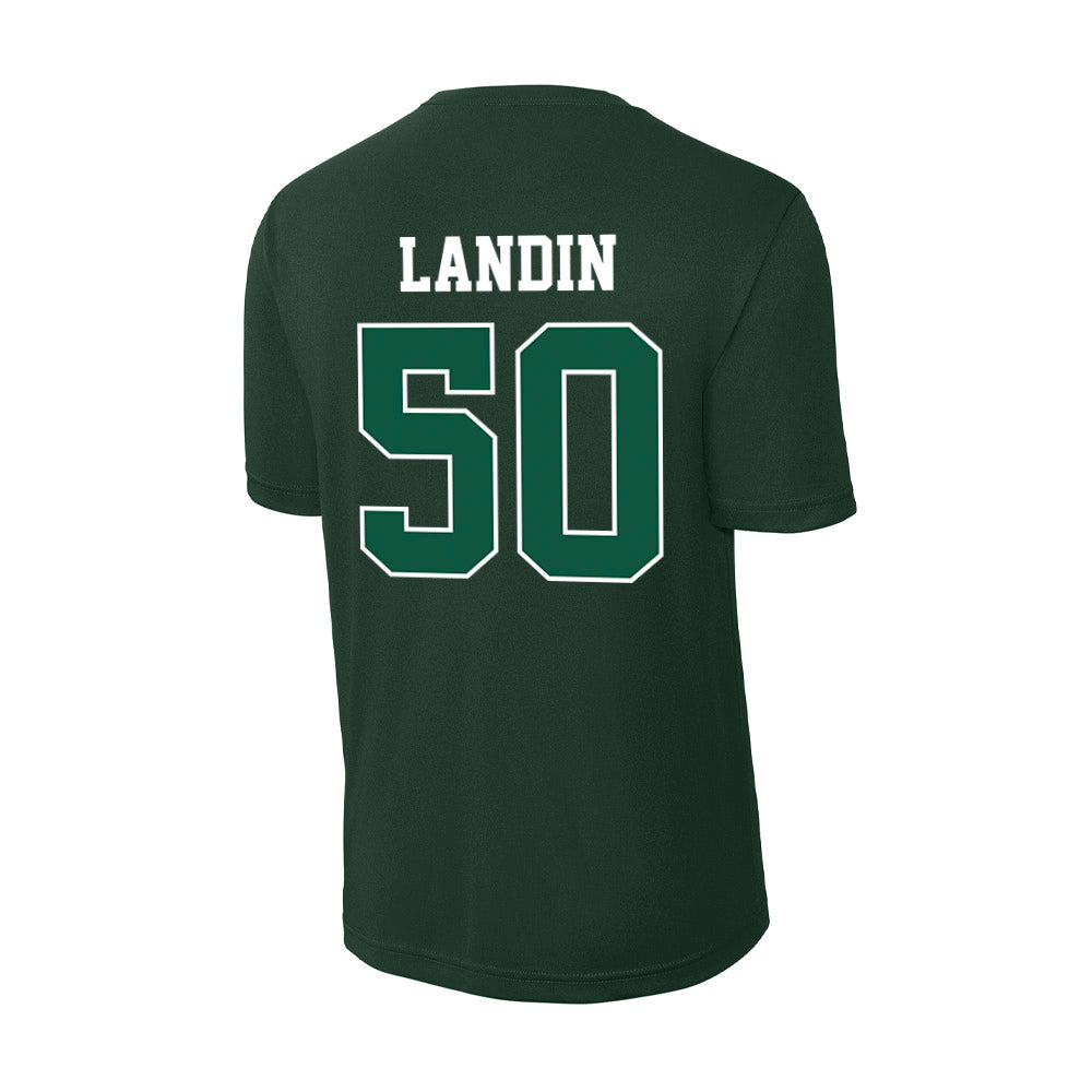 Chicago State - NCAA Women's Basketball : Leya Landin - Activewear T-Shirt-1
