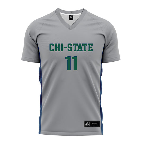 Chicago State - NCAA Women's Soccer : Leah Rocha - Grey Soccer Jersey-0