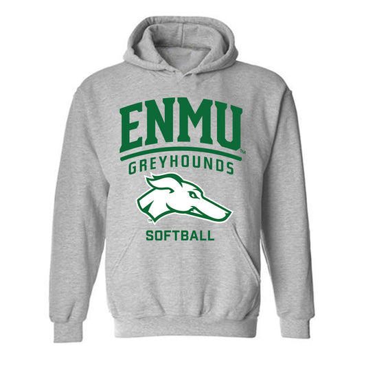 ENMU - NCAA Softball : Ana Oquita - Classic Shersey Hooded Sweatshirt-0