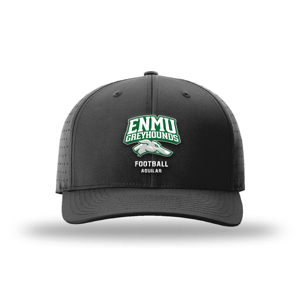 ENMU - NCAA Football : Estevan Aguilar - Laser Performance Snapback Cap-0