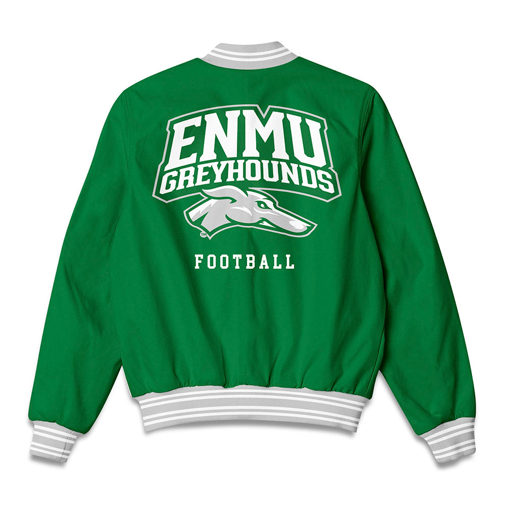 ENMU - NCAA Football : Elias Santana - Bomber Jacket-1