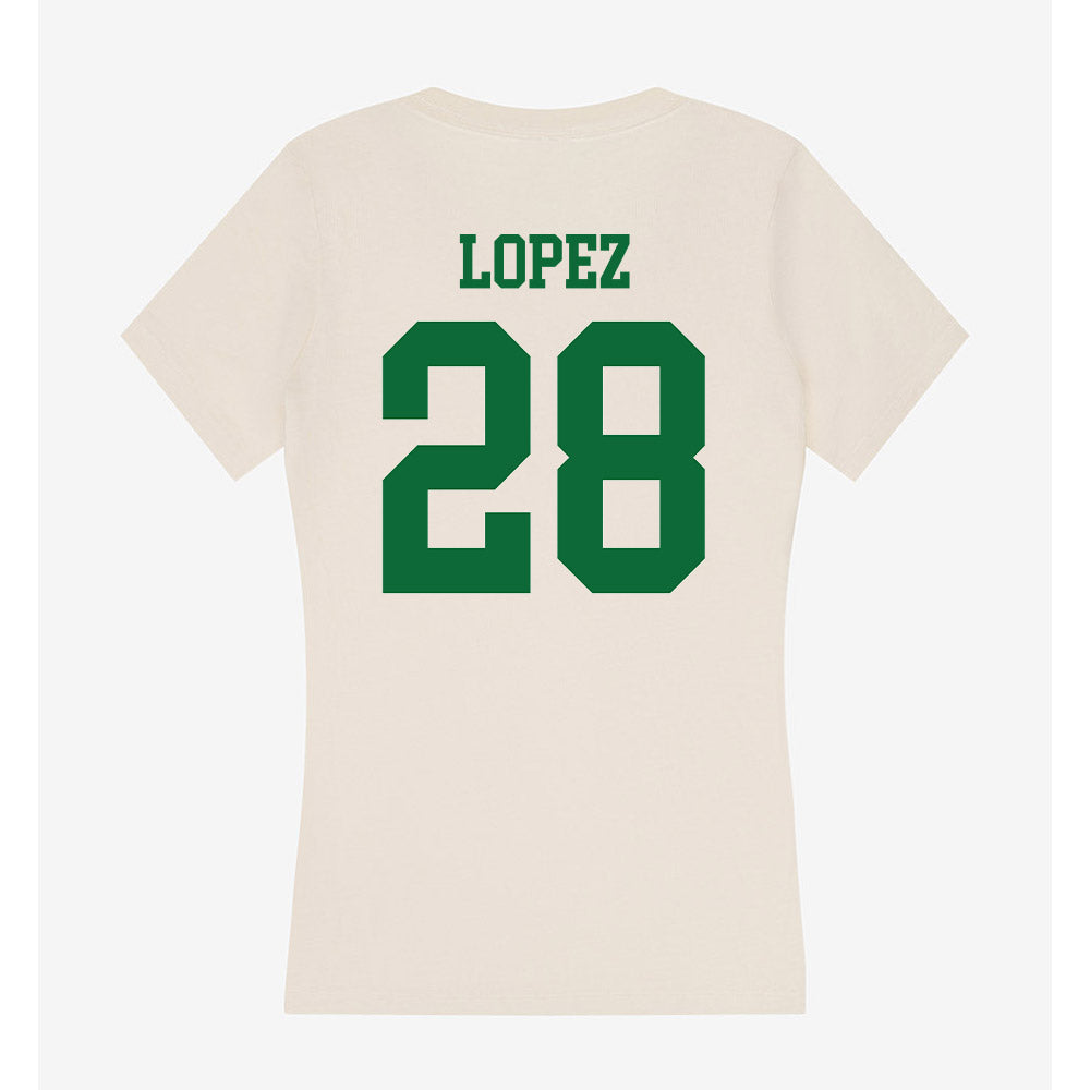 ENMU - NCAA Softball : Giazza Lopez - Women's V-Neck T-Shirt-1