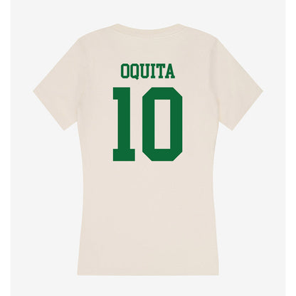 ENMU - NCAA Softball : Ana Oquita - Women's V-Neck T-Shirt-1