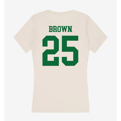 ENMU - NCAA Women's Basketball : Mekhila Brown - Women's V-Neck T-Shirt-1