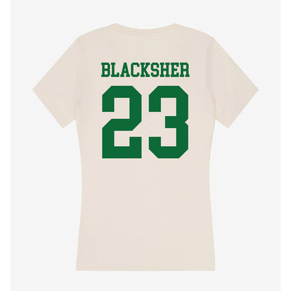 ENMU - NCAA Men's Soccer : Yaseen Blacksher - Women's V-Neck T-Shirt-1