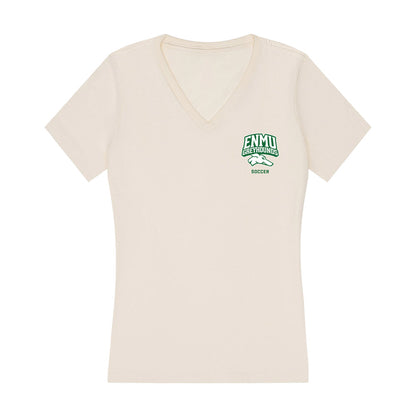 ENMU - NCAA Men's Soccer : Yaseen Blacksher - Women's V-Neck T-Shirt-0