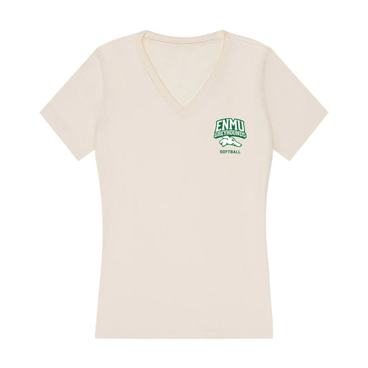 ENMU - NCAA Softball : Giazza Lopez - Women's V-Neck T-Shirt-0