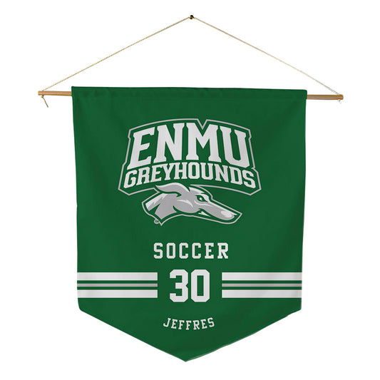 ENMU - NCAA Women's Soccer : Sophia Jeffres - Pennant - 18" x 21"-0