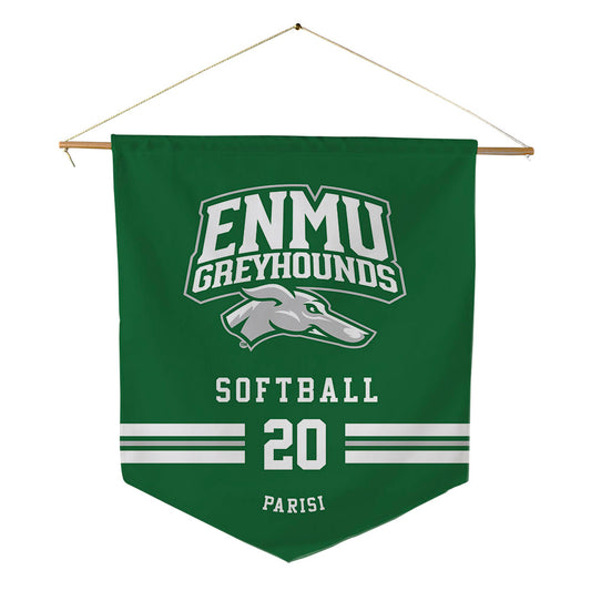 ENMU - NCAA Softball : Samantha Parisi - Pennant - 18" x 21"-0