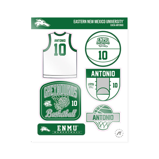ENMU - NCAA Women's Basketball : Cacia Antonio - Sticker Sheet-0