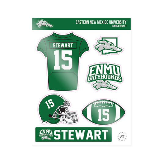 ENMU - NCAA Football : Jarius Stewart - Sticker Sheet-0
