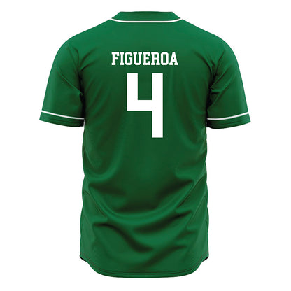 ENMU - NCAA Baseball : Isaiah Figueroa - Green Jersey-1