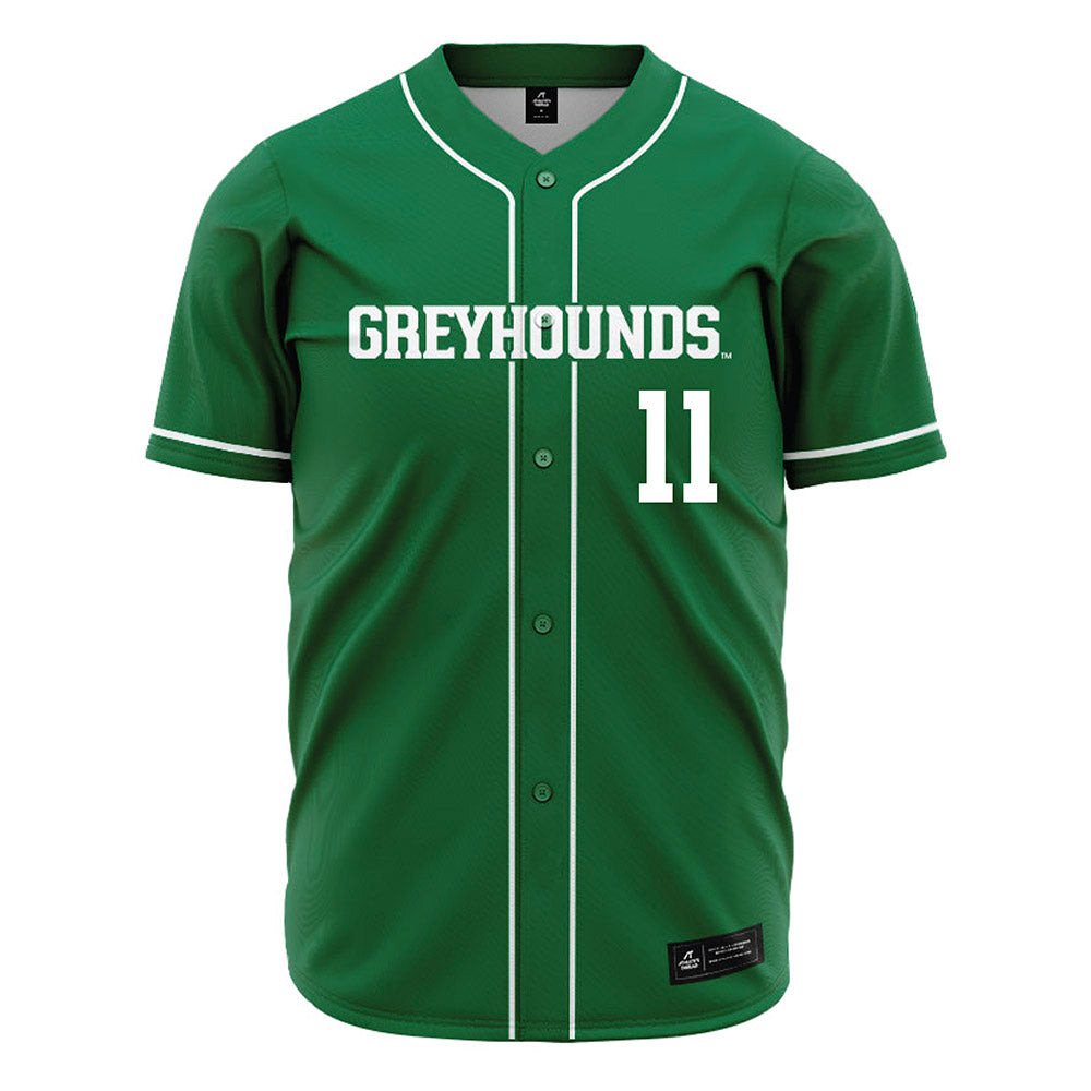 ENMU - NCAA Baseball : Logan Kinter - Green Jersey-0
