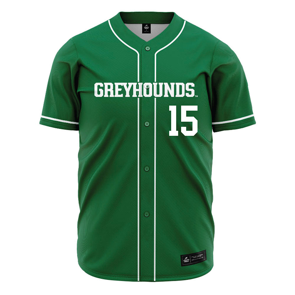 ENMU - NCAA Baseball : Micah Early - Green Jersey-0