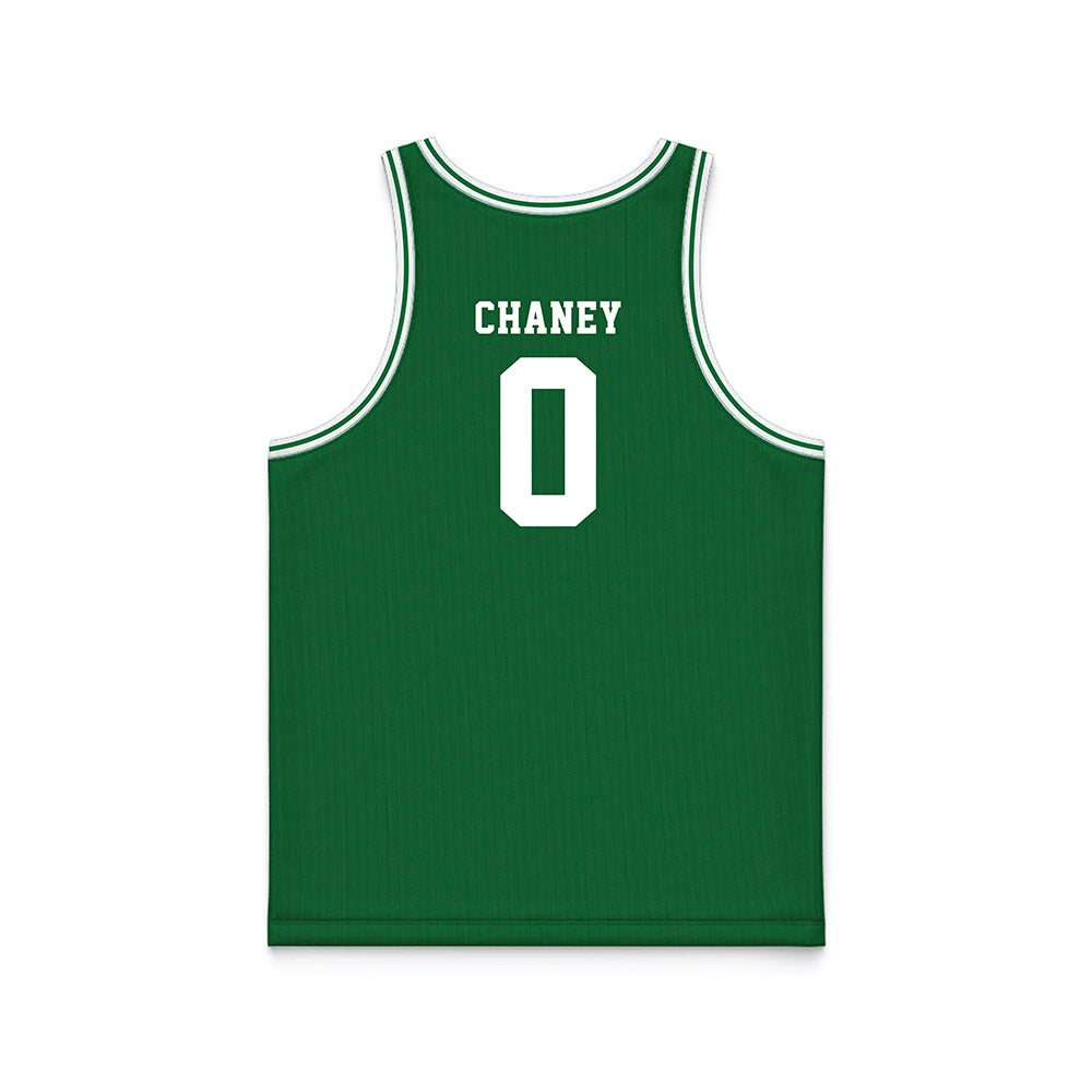 ENMU - NCAA Men's Basketball : Zaylan Chaney - Green Basketball Jersey-1