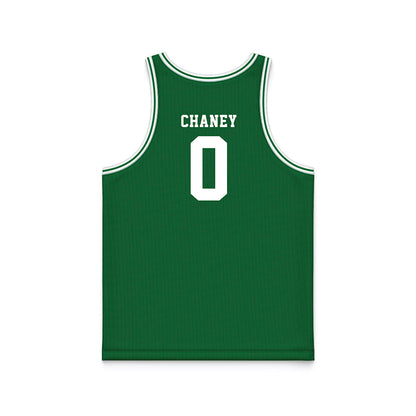 ENMU - NCAA Men's Basketball : Zaylan Chaney - Green Basketball Jersey-1