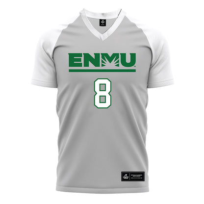 ENMU - NCAA Women's Soccer : Mariana Gonzalez - White Soccer Jersey-0