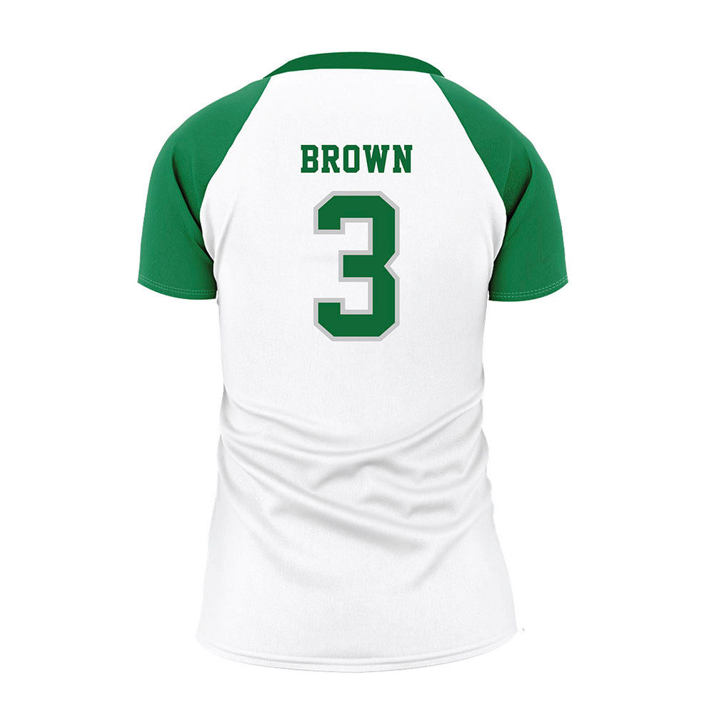 ENMU - NCAA Women's Volleyball : Imahni Brown - White Volleyball Jersey-1