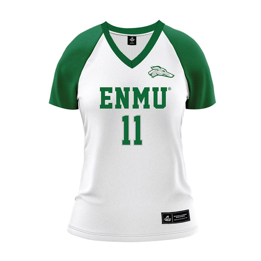 ENMU - NCAA Women's Volleyball : Korah Ives - White Volleyball Jersey-0