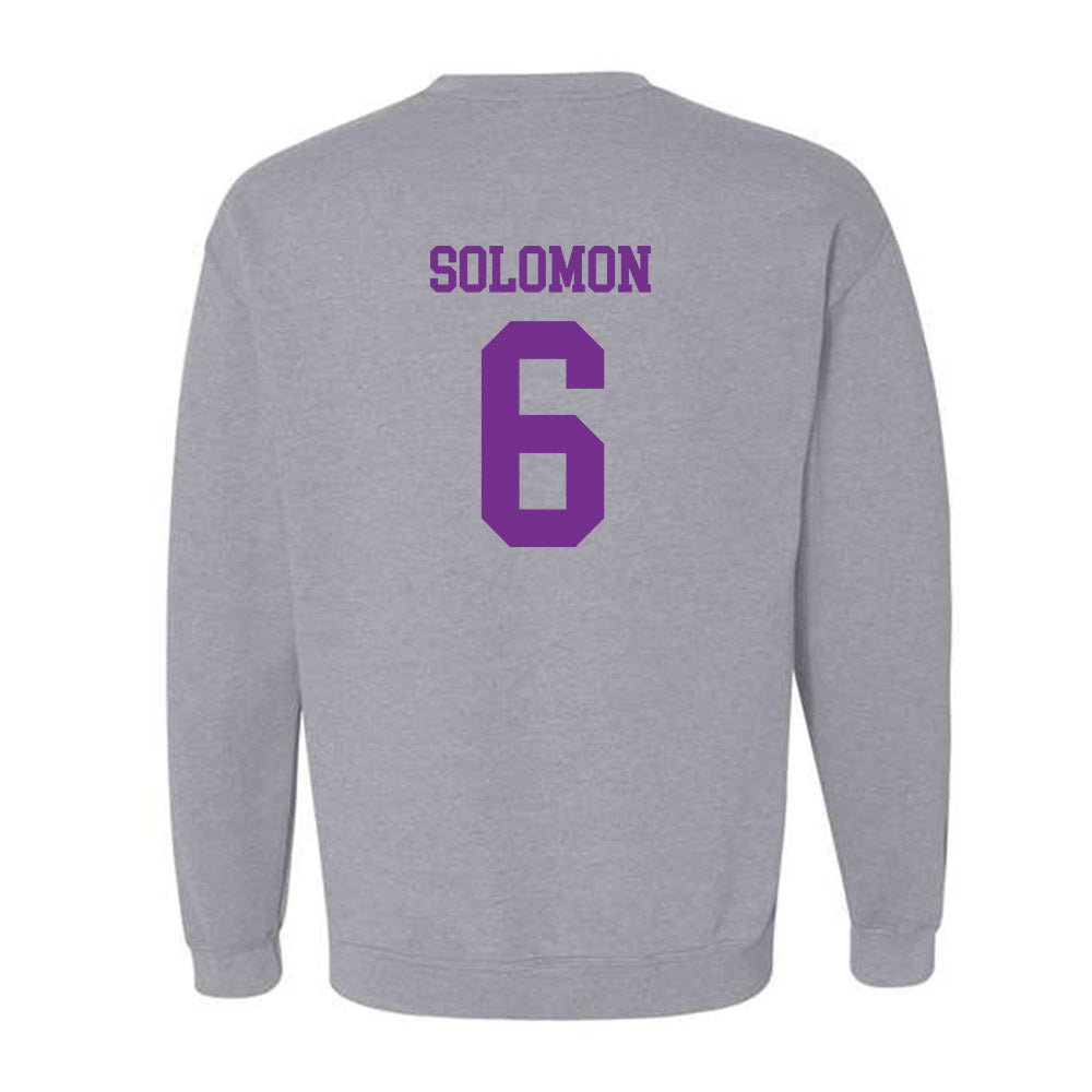 Mount Union - NCAA Football : Stacey Solomon - Classic Shersey Crewneck Sweatshirt-1