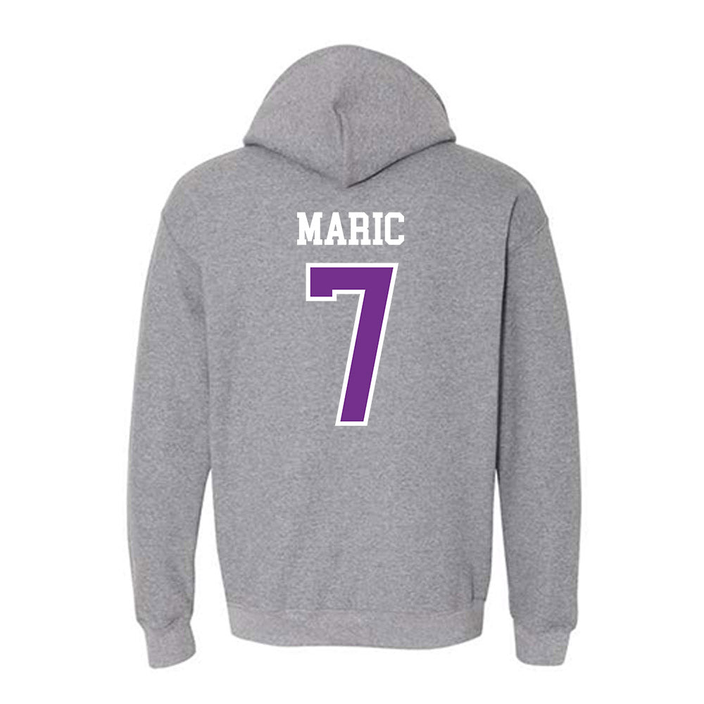 Mount Union - NCAA Football : Ivan Maric - Classic Shersey Hooded Sweatshirt-1