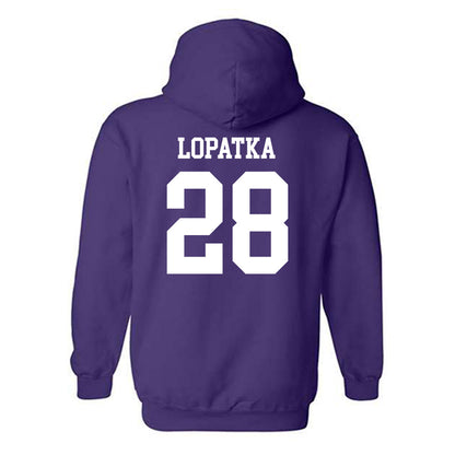 Mount Union - NCAA Men's Lacrosse : Nikolai Lopatka - Classic Shersey Hooded Sweatshirt-1