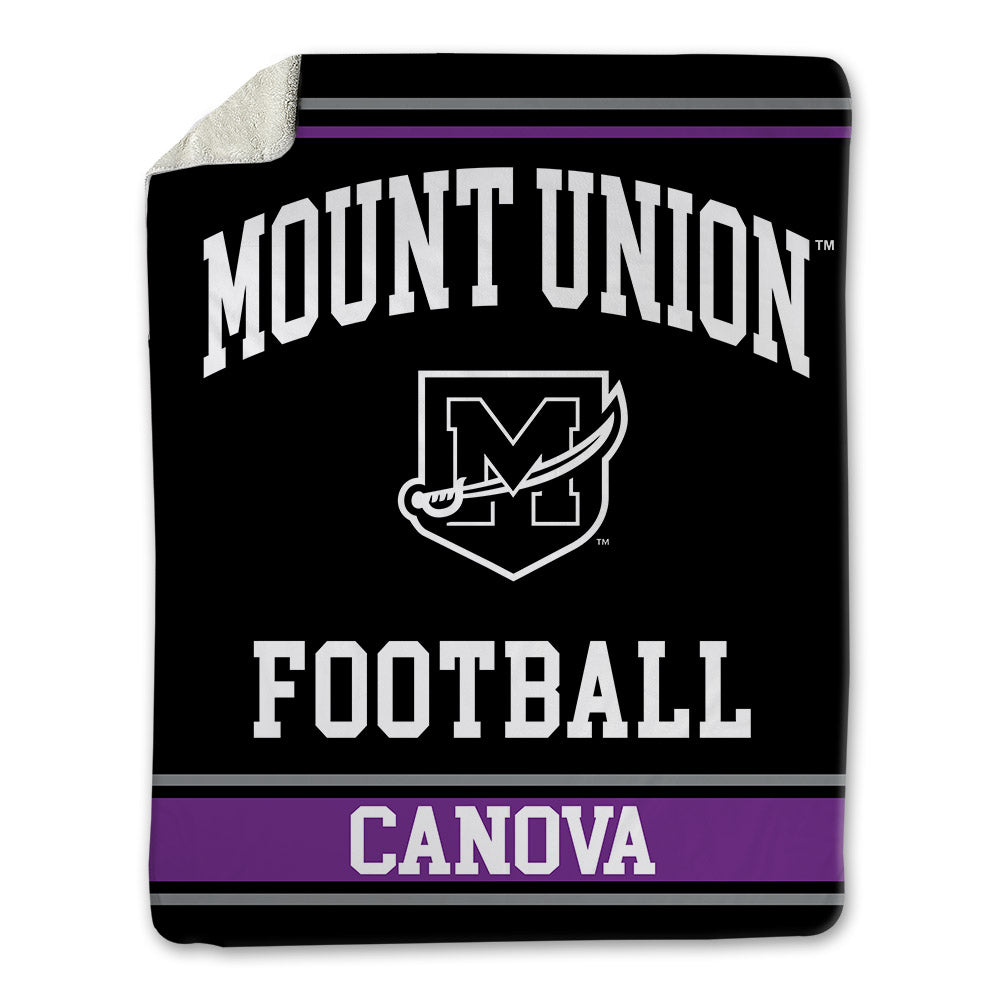 Mount Union - NCAA Football : Clarke Canova - Blanket-0