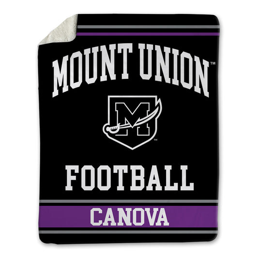 Mount Union - NCAA Football : Clarke Canova - Blanket-0