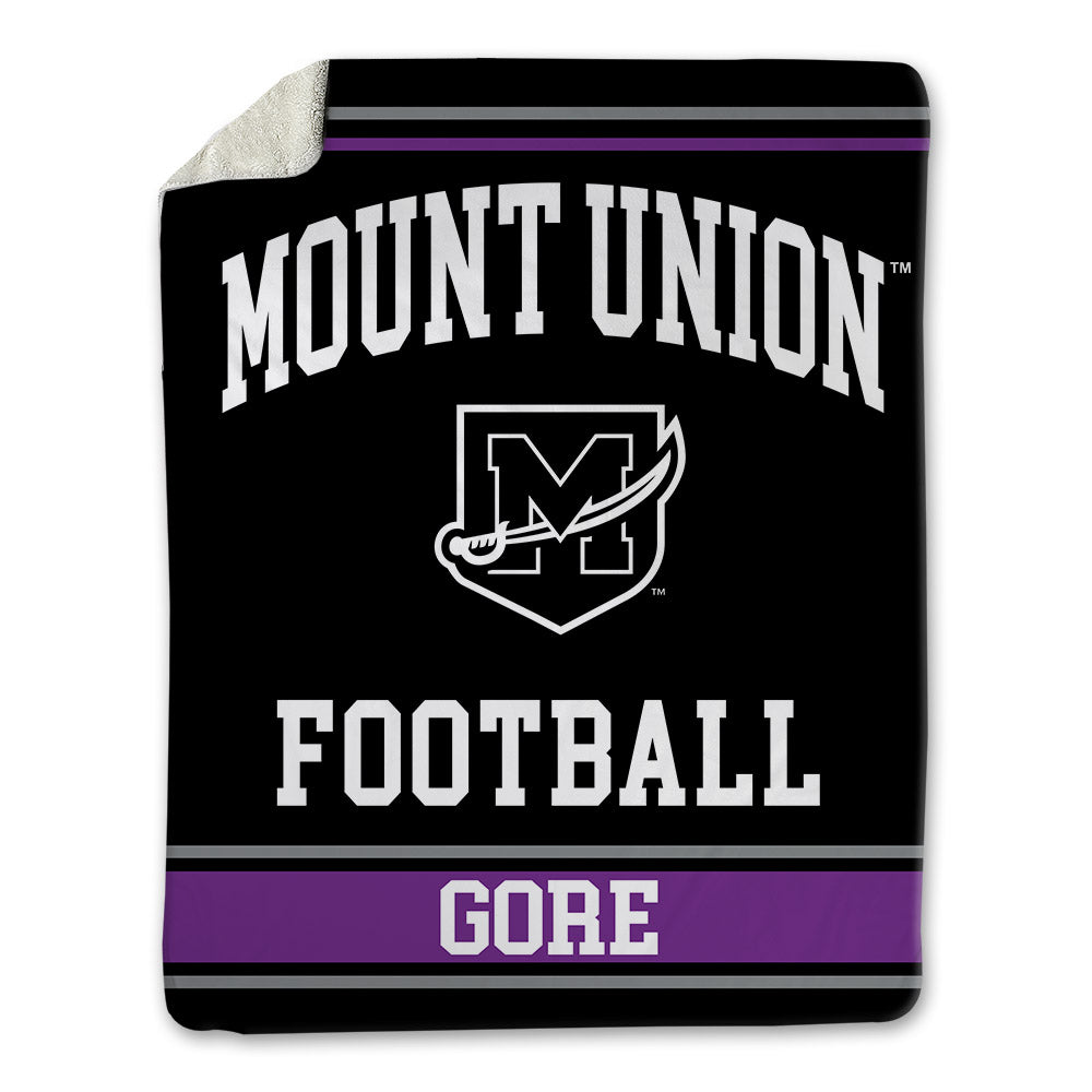 Mount Union - NCAA Football : Calvin Gore - Blanket-0