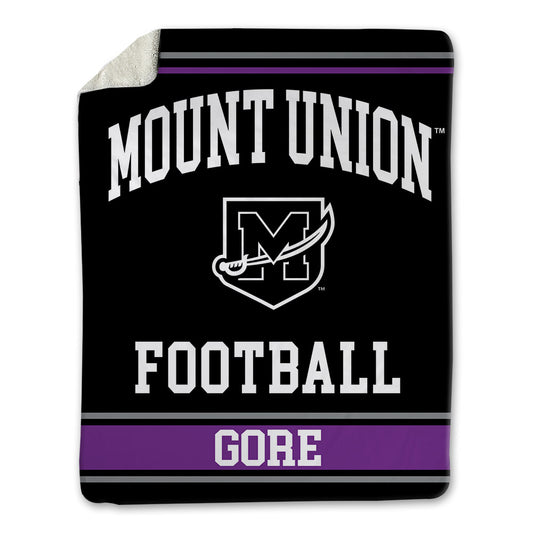 Mount Union - NCAA Football : Calvin Gore - Blanket-0