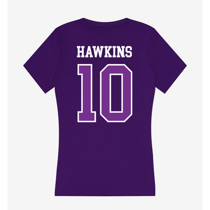 Mount Union - NCAA Football : Hugo Hawkins - Women's V-Neck T-Shirt-1