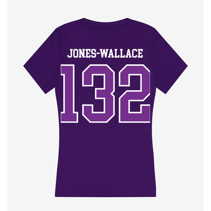 Mount Union - NCAA Wrestling : Ilani Jones-Wallace - Women's V-Neck T-Shirt-1