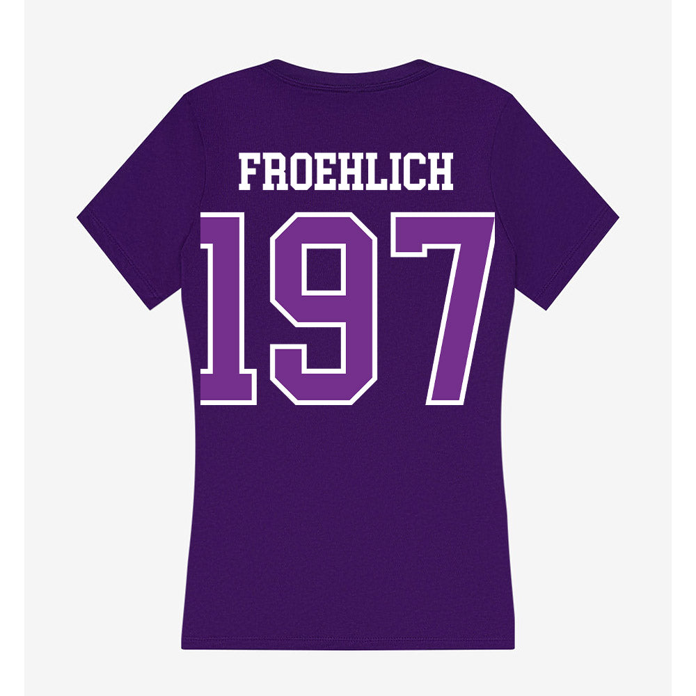 Mount Union - NCAA Wrestling : Landon Froehlich - Women's V-Neck T-Shirt-1
