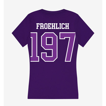 Mount Union - NCAA Wrestling : Landon Froehlich - Women's V-Neck T-Shirt-1