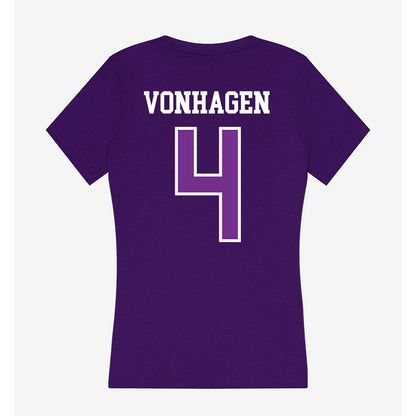 Mount Union - NCAA Football : Konnor VonHagen - Women's V-Neck T-Shirt-1