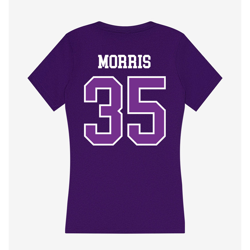 Mount Union - NCAA Men's Lacrosse : Hunter Morris - Women's V-Neck T-Shirt-1