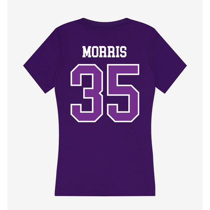 Mount Union - NCAA Men's Lacrosse : Hunter Morris - Women's V-Neck T-Shirt-1