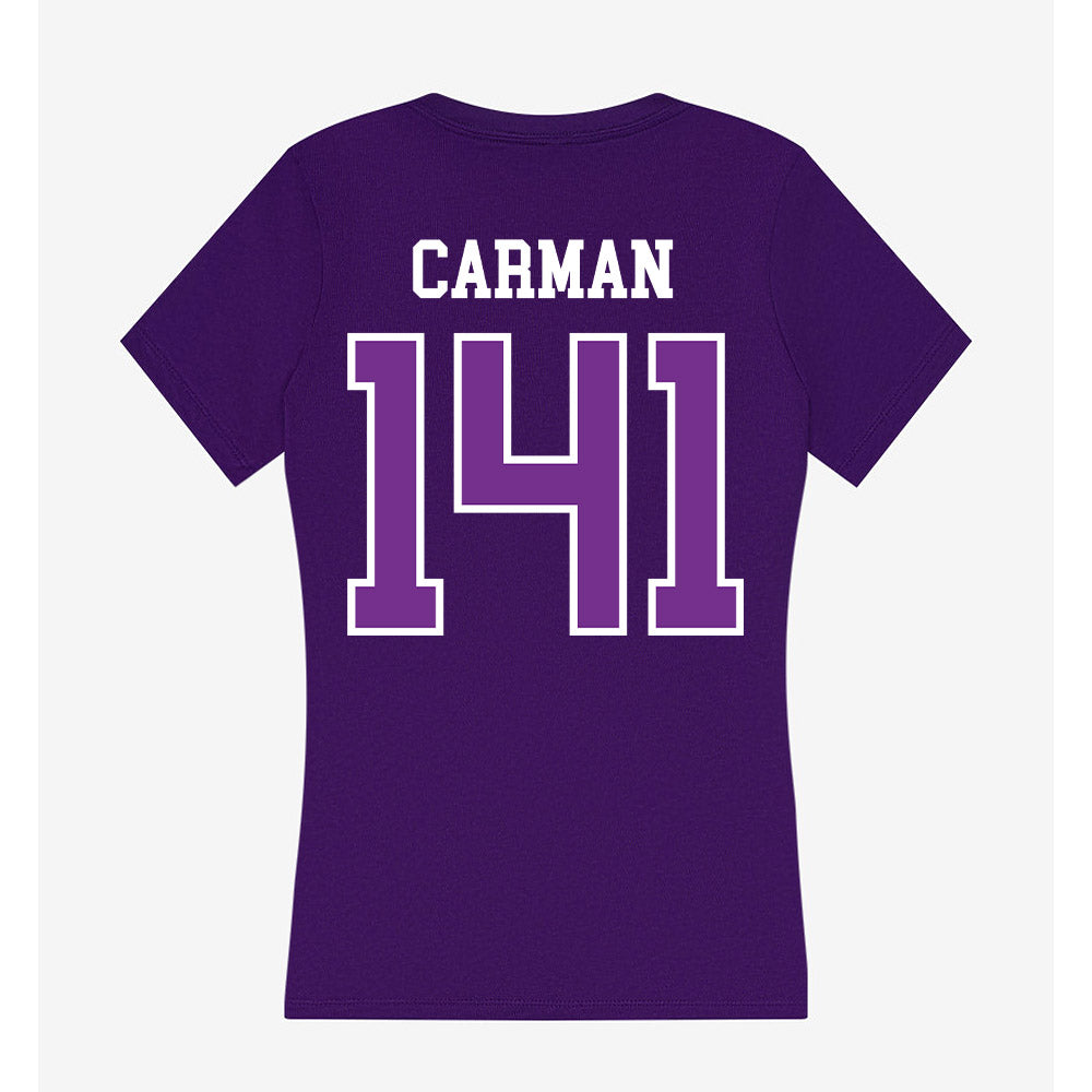 Mount Union - NCAA Wrestling : Joshua Carman - Women's V-Neck T-Shirt-1