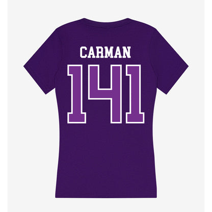 Mount Union - NCAA Wrestling : Joshua Carman - Women's V-Neck T-Shirt-1