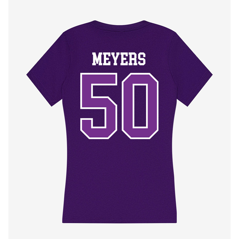 Mount Union - NCAA Football : Dagan Meyers - Women's V-Neck T-Shirt-1