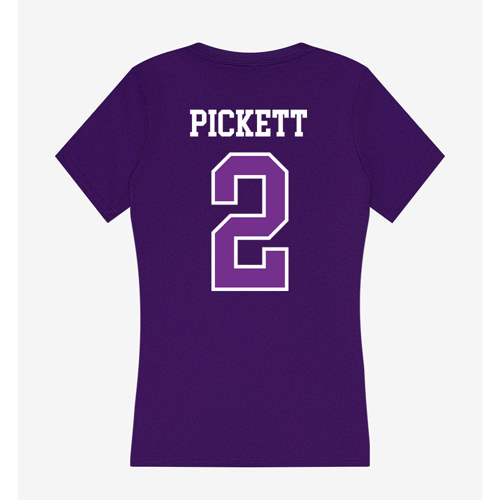 Mount Union - NCAA Baseball : TJ Pickett - Women's V-Neck T-Shirt-1