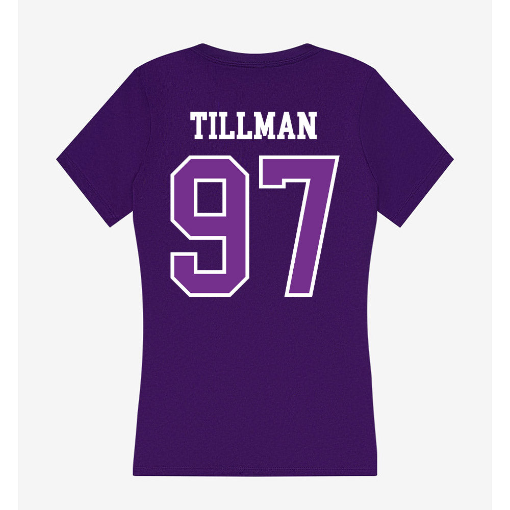 Mount Union - NCAA Football : Jeremiah Tillman - Women's V-Neck T-Shirt-1