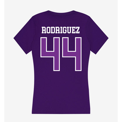 Mount Union - NCAA Men's Basketball : Darius Rodriguez - Women's V-Neck T-Shirt-1