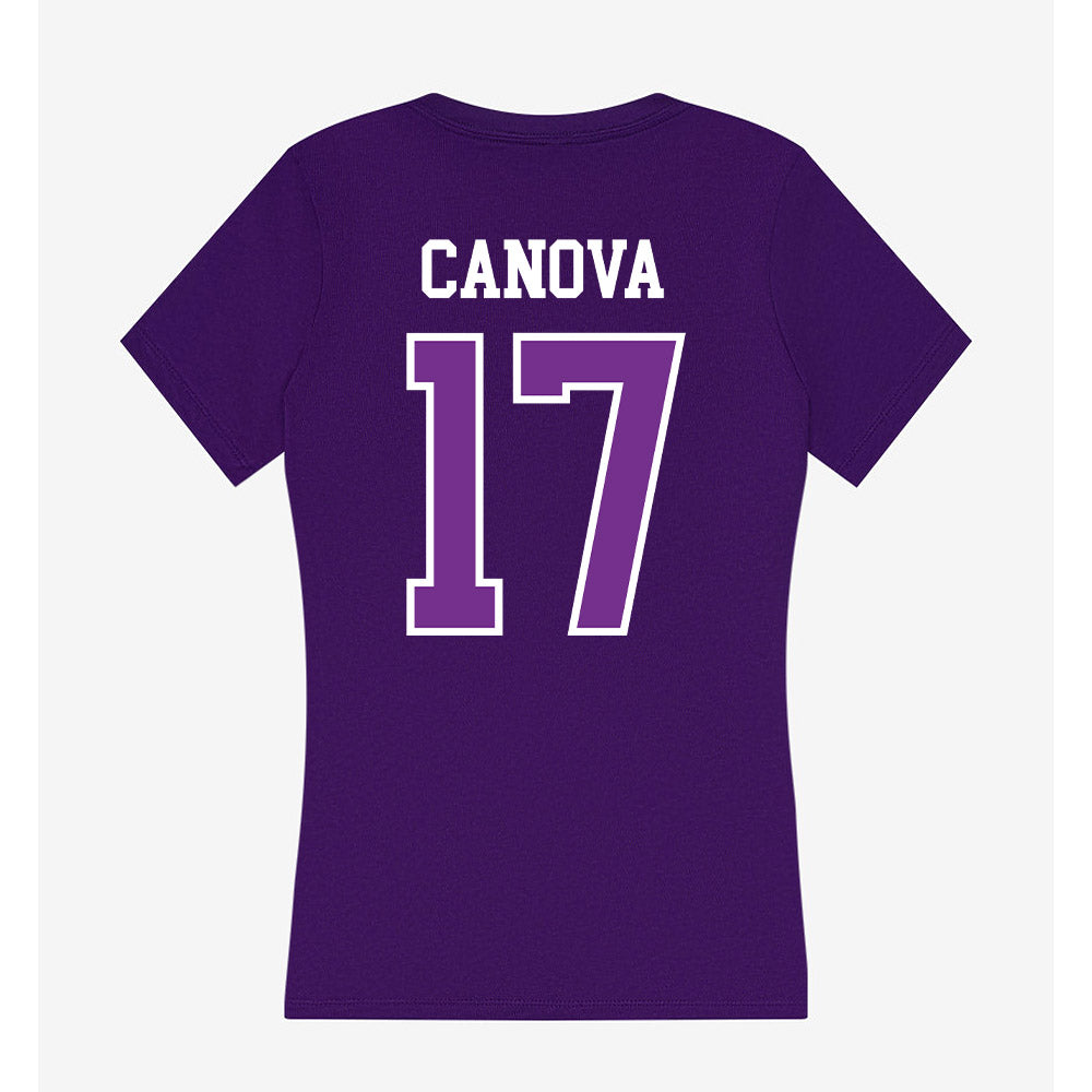Mount Union - NCAA Football : Clarke Canova - Women's V-Neck T-Shirt-1