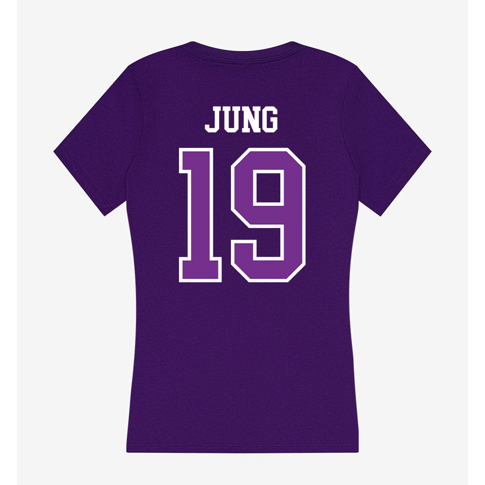 Mount Union - NCAA Baseball : Cole Jung - Women's V-Neck T-Shirt-1