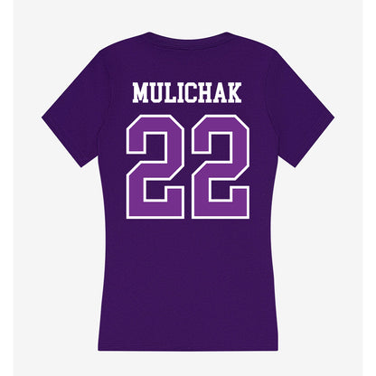 Mount Union - NCAA Men's Soccer : Ethan Mulichak - Women's V-Neck T-Shirt-1