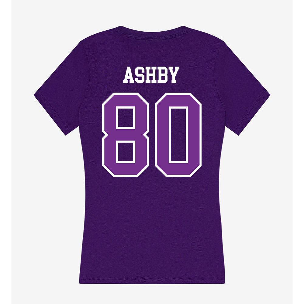 Mount Union - NCAA Football : Mason Ashby - Women's V-Neck T-Shirt-1