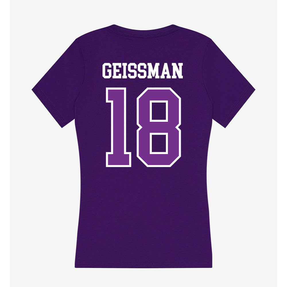 Mount Union - NCAA Men's Volleyball : Owen Geissman - Women's V-Neck T-Shirt-1