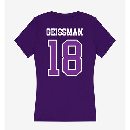 Mount Union - NCAA Men's Volleyball : Owen Geissman - Women's V-Neck T-Shirt-1