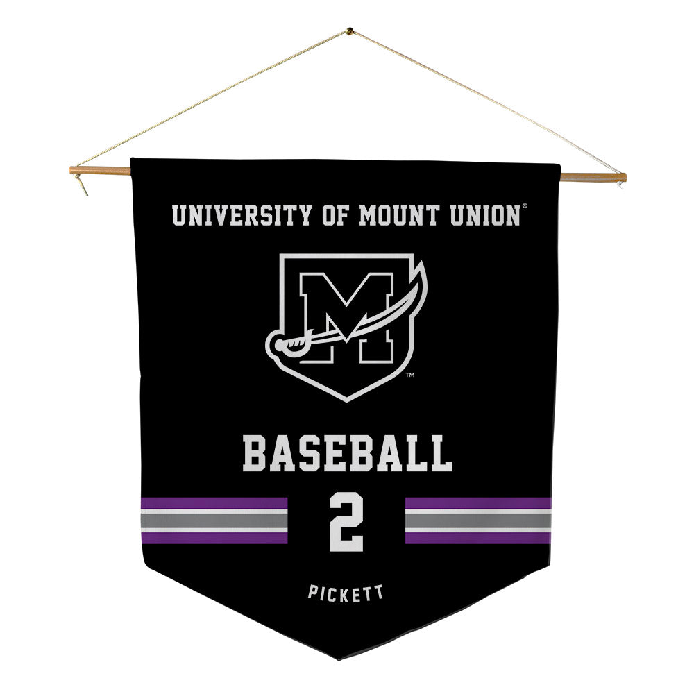 Mount Union - NCAA Baseball : TJ Pickett - Pennant - 18" x 21"-0